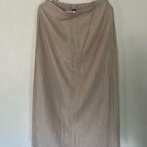 Old Navy Beige Linen Blend Maxi Skirt